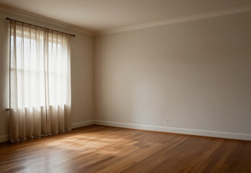 Same storage area after professional drying and mould treatment, with clean, dry walls